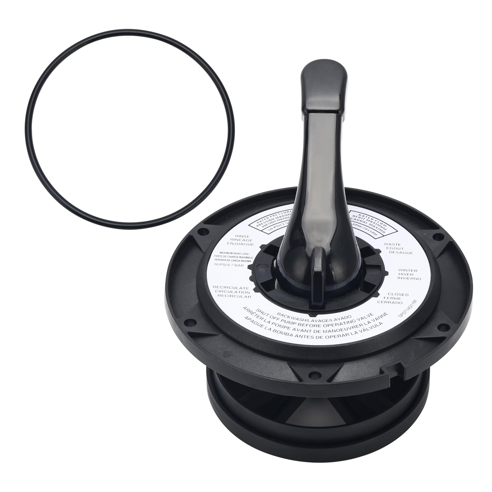 SPX0714BA Key Cover and Handle Assembly for Hayward Multiport Valve SP0714T SP0714A SP0714G11 SPX714BS Vari-Flo XL Valve Replace# SPX0714BA