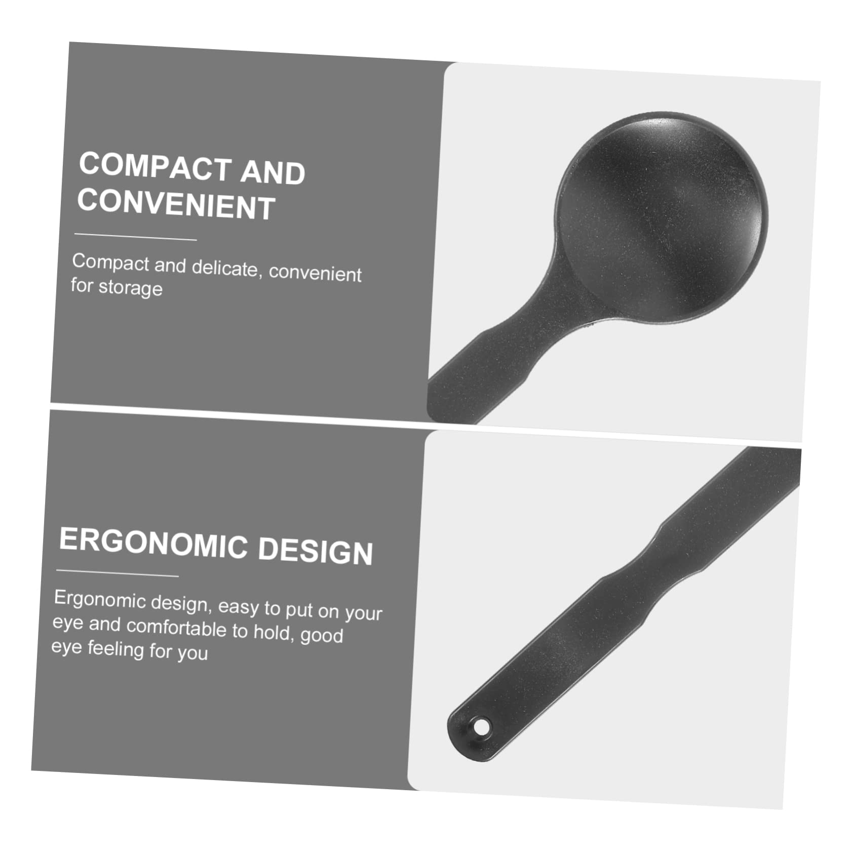 TOVINANNA 3pcs Vision Test Baffle Eye Occluder Eye Examination Eyesight Test Covers Occluder Eye-Shielding Plate Vision Chart Eye Cover Eye Mask Kit Multi-Function Eye Cover Black Plastic