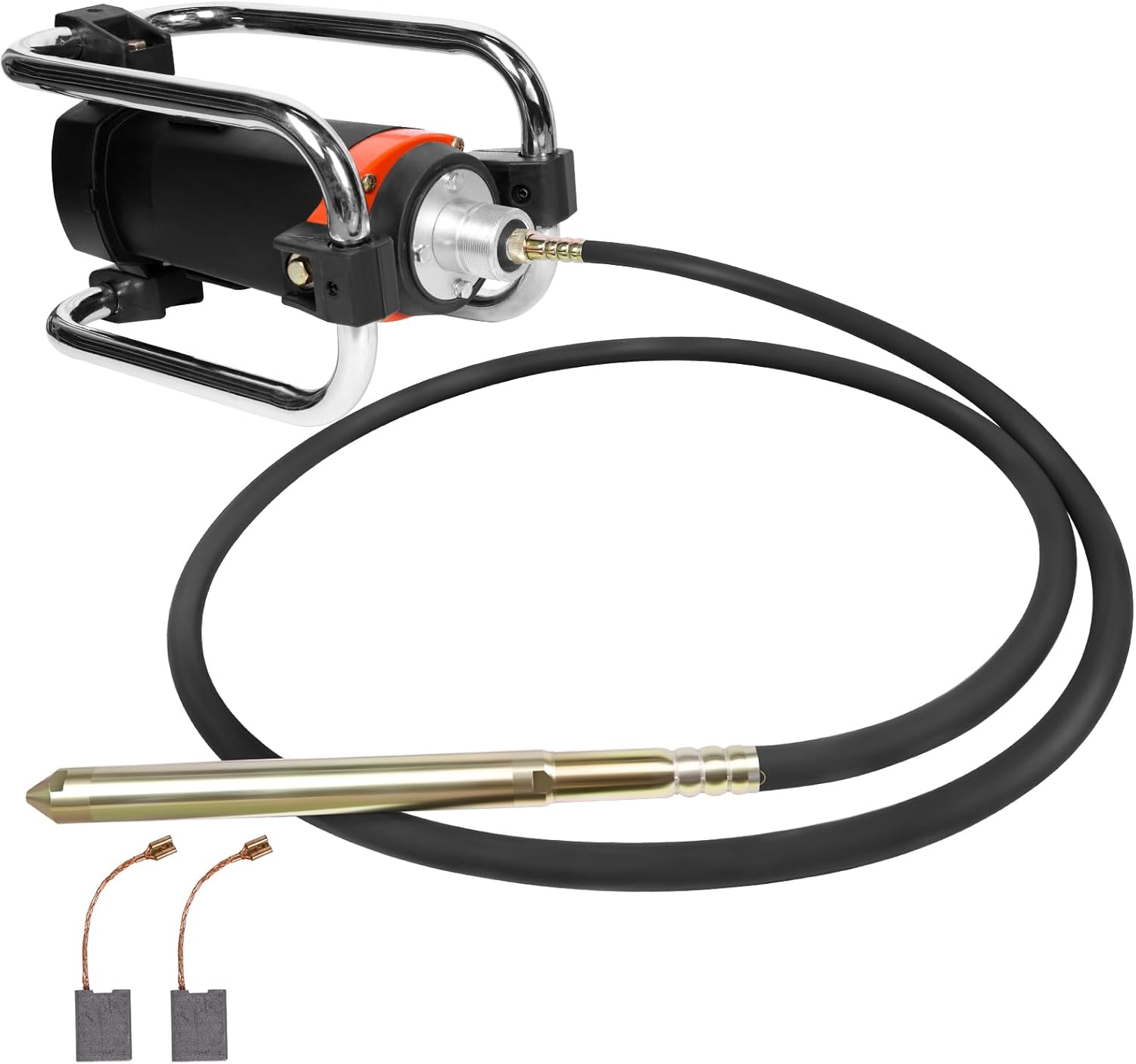 Concrete Vibrating Tool, Portable Construction Insertion Vibrator, 1500W Electric Concrete Vibrator Handheld, 16,000 VPM Concrete Vibrator, With 14.75ft Shaft