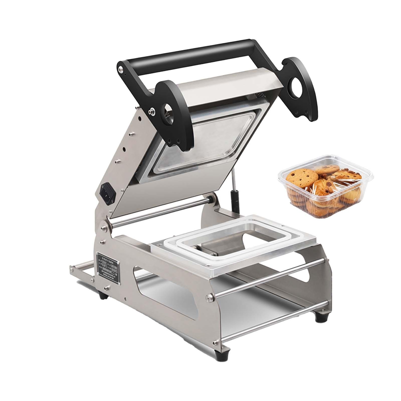 Machine à sceller à chaud manuelle pour récipients alimentaires, machine à sceller les plateaux commerciaux, fonctionnement à une main, design compact et peu encombrant, pour les repas préparés, les