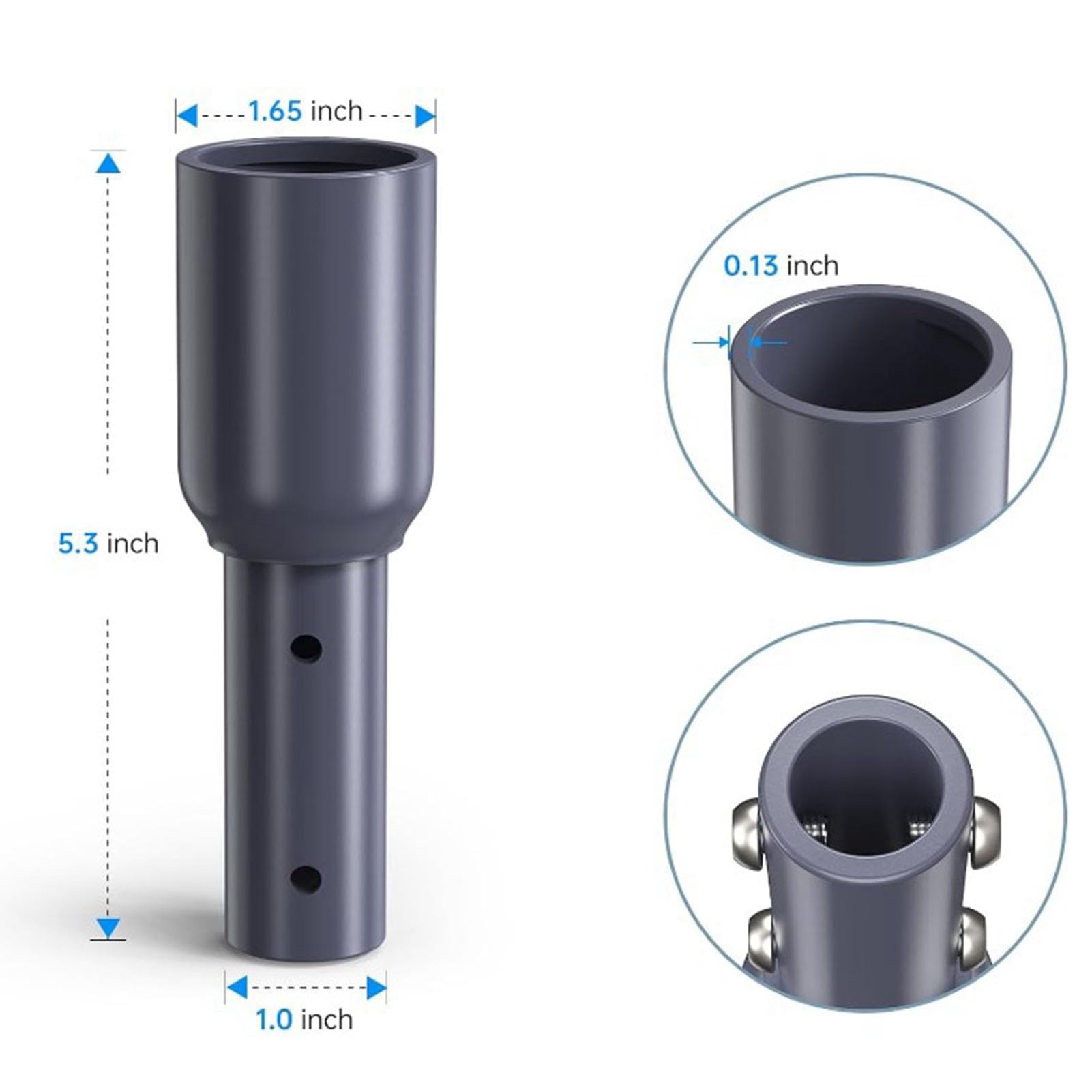 lvifloae Pipe Mount Strut Bracket Aluminium Alloy V2 Multifunctional Satellite Pole Mount Pipe Mounts TV Masts and Satellite Masts