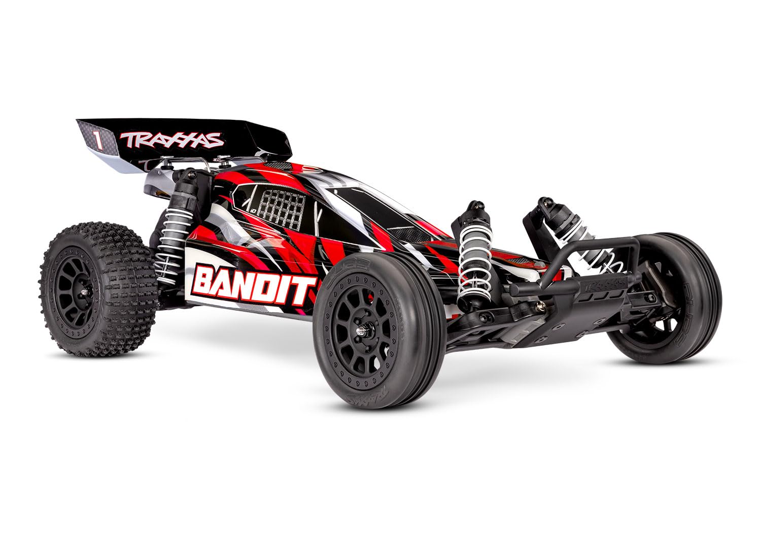 Amazon.com: Traxxas Bandit XL-5 with Battery Red : Toys & Games