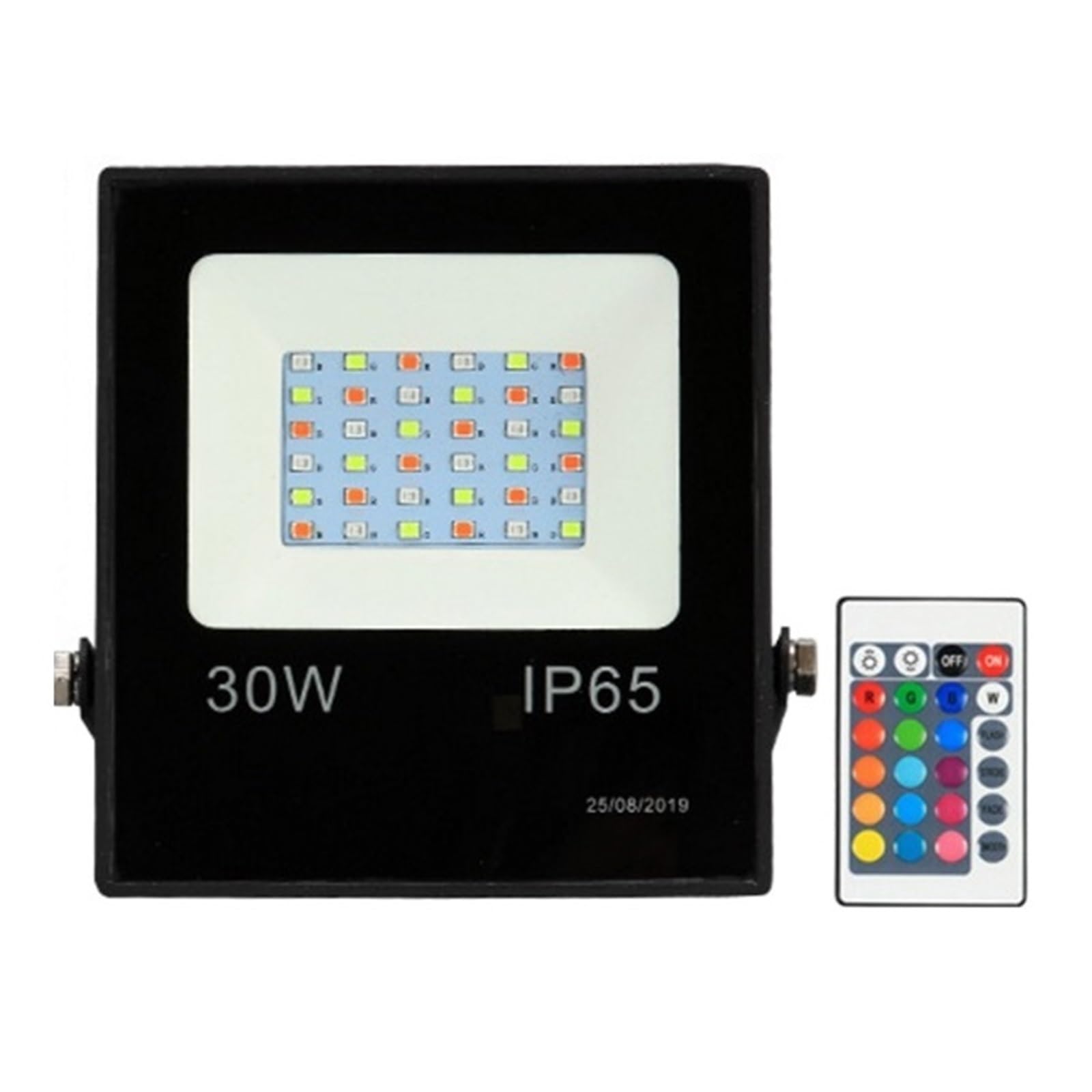 bettght RGB LED Spotlight 10W 30W 50W Waterproof RGB Floodlight Reflector Projector with Remote Control for Outdoor Lighting(30w)