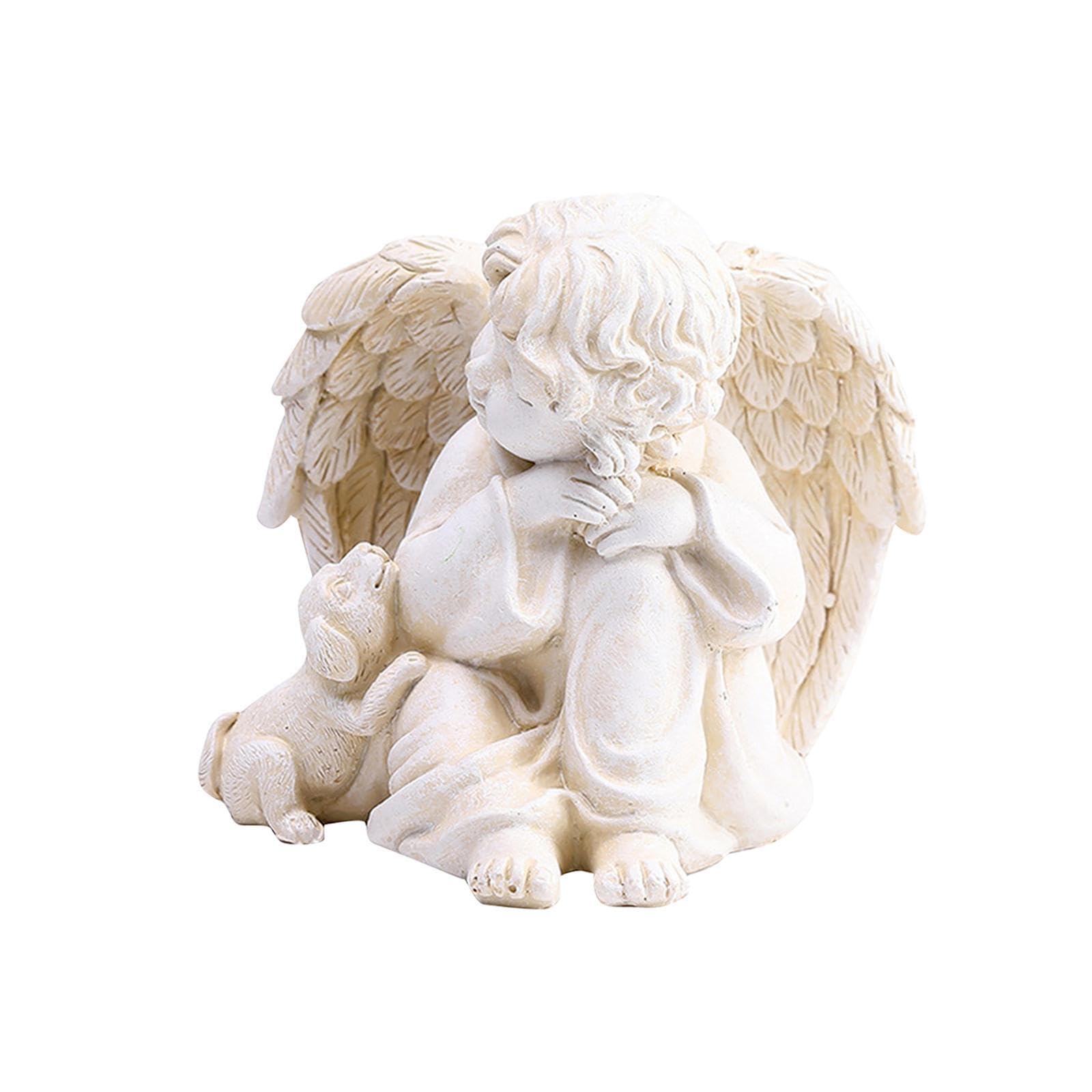 TWISAXC Europe Collectible Statue for Creative Angel Figurine Resin Decor Cherub Home Sculpture Adds More Fun To Interior