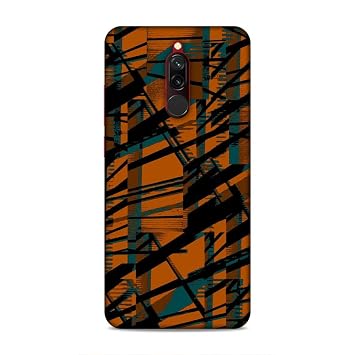 LETAPS® Printed Back Cover (Multicolour) Xiaomi Redmi 8 (Black, Orange,  Cool Pattern, Graphics - 1902) : Amazon.in: Electronics