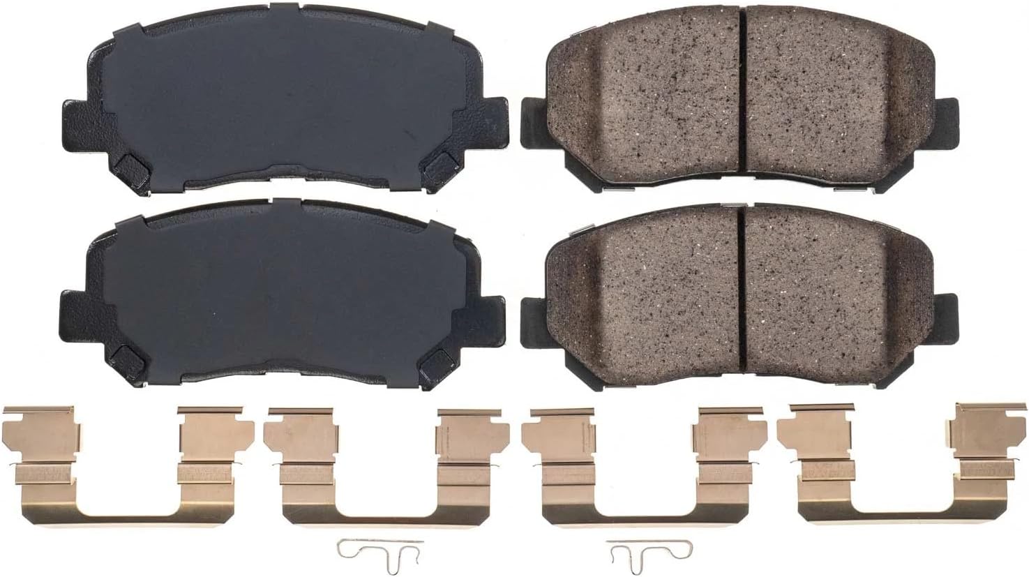 PowerStop Front Brake Pads For Mazda CX-5 2021-25 - Z17 Ceramic Brake Pads With Installation Hardware, 17-1623N