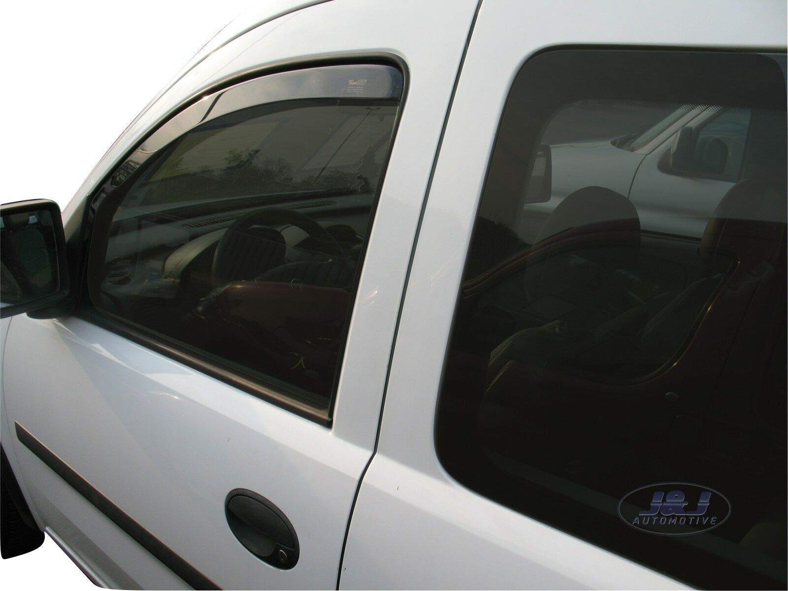 J&J AUTOMOTIVE Windabweiser passend für Opel Combo C 2002-2011 2tlg, Heko Regenabweiser Vorne Getönt Dunkel Passform
