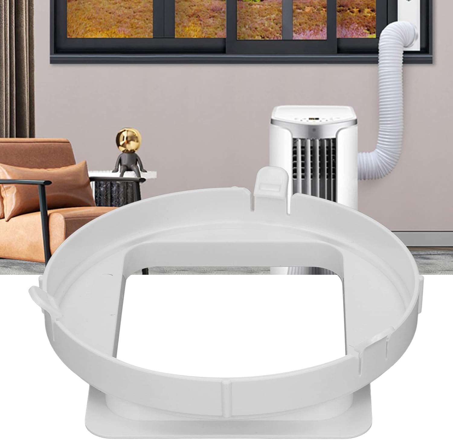 Air Conditioner Exhaust Hose Interface,Portable Air Conditioner Exhaust Hose Connector Adapter Coupler Exhaust Duct Interface for 1P KY35 Mobile Air Conditioning