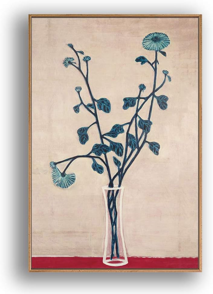 IDEA4WALL Framed Canvas Wall Art for Living Room, Bedroom Elegant Vase Plants by Sanyu Canvas Prints for Home Decoration Ready to Hanging - 16x24 inches