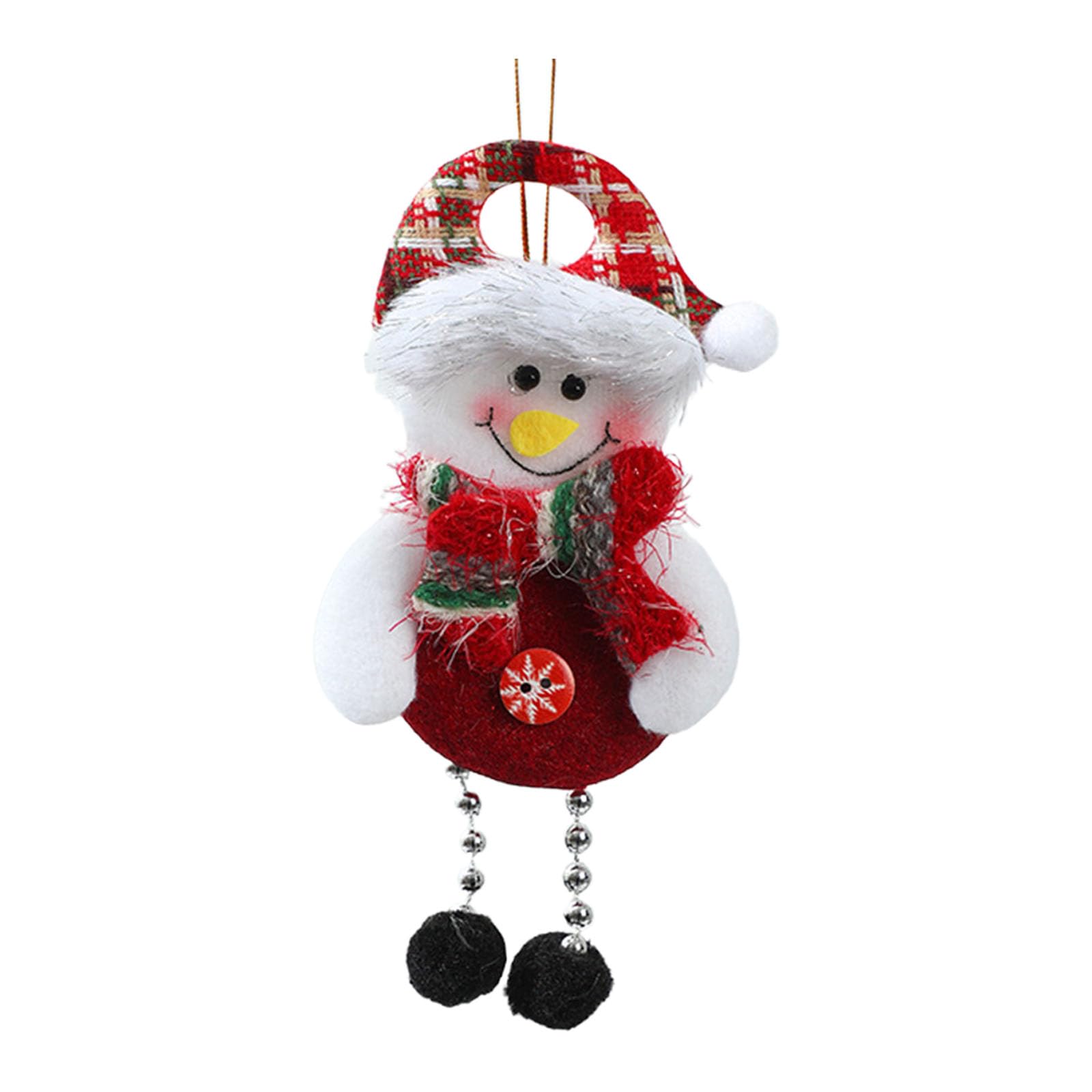 Lerpwige Handmade Christmas Figurines Santa/Snowman/Deer/Bear Nonwoven Fabric Decor For Terrariums Gardens & Tabletop Scenes Nonwoven Fabric Santa/snowman/deer/bear Party Supplies