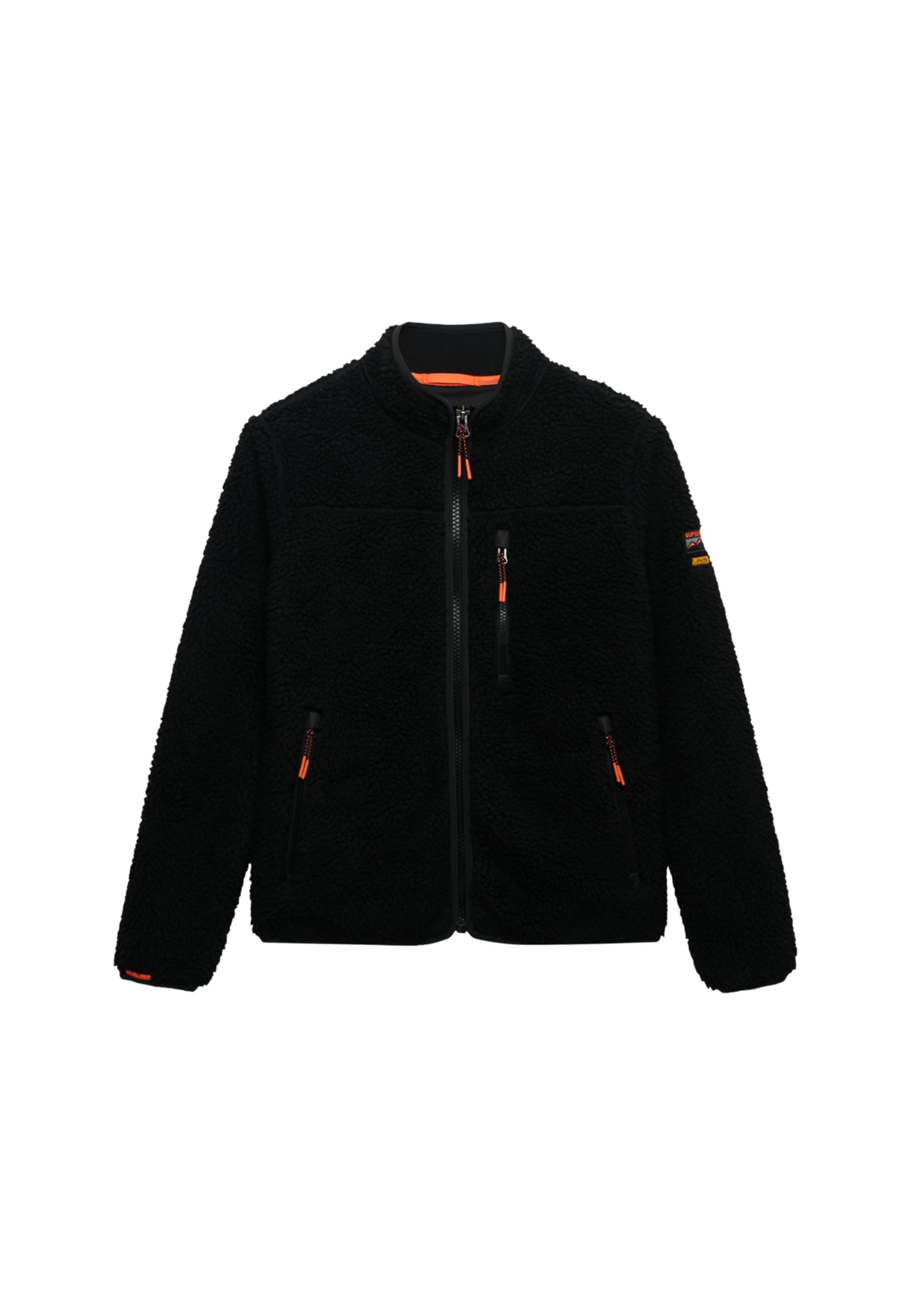 SUPERDRY Outdoor Full Zip Fleece Fleecejacke Damen, Größe XS, Schwarz