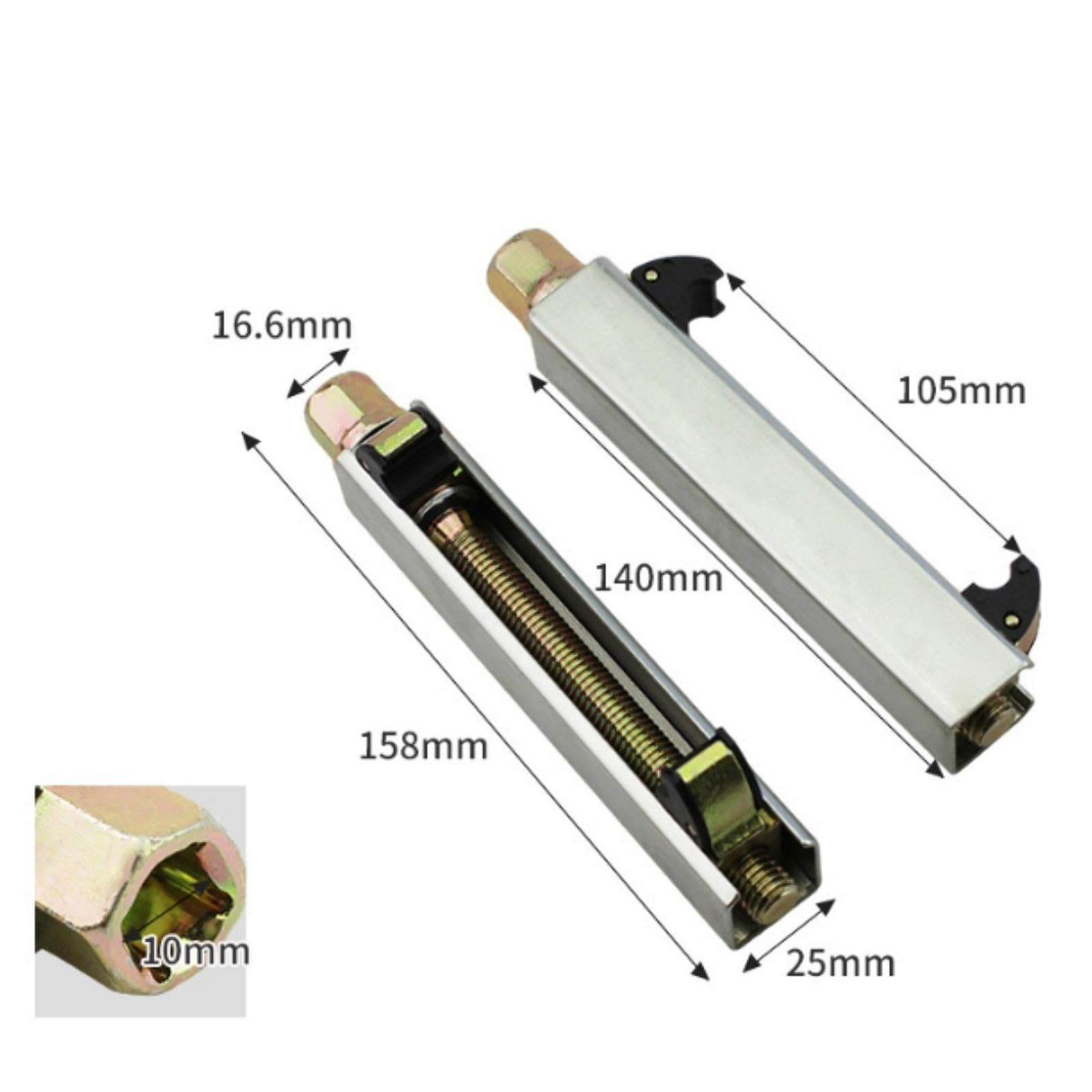 Compresseur de Ressort Hélicoïdal Outil Compresseur de Ressort Amortisseur Arrière Extracteur de Jambe de Force Ensemble D'Outils Automobile Acier Hau