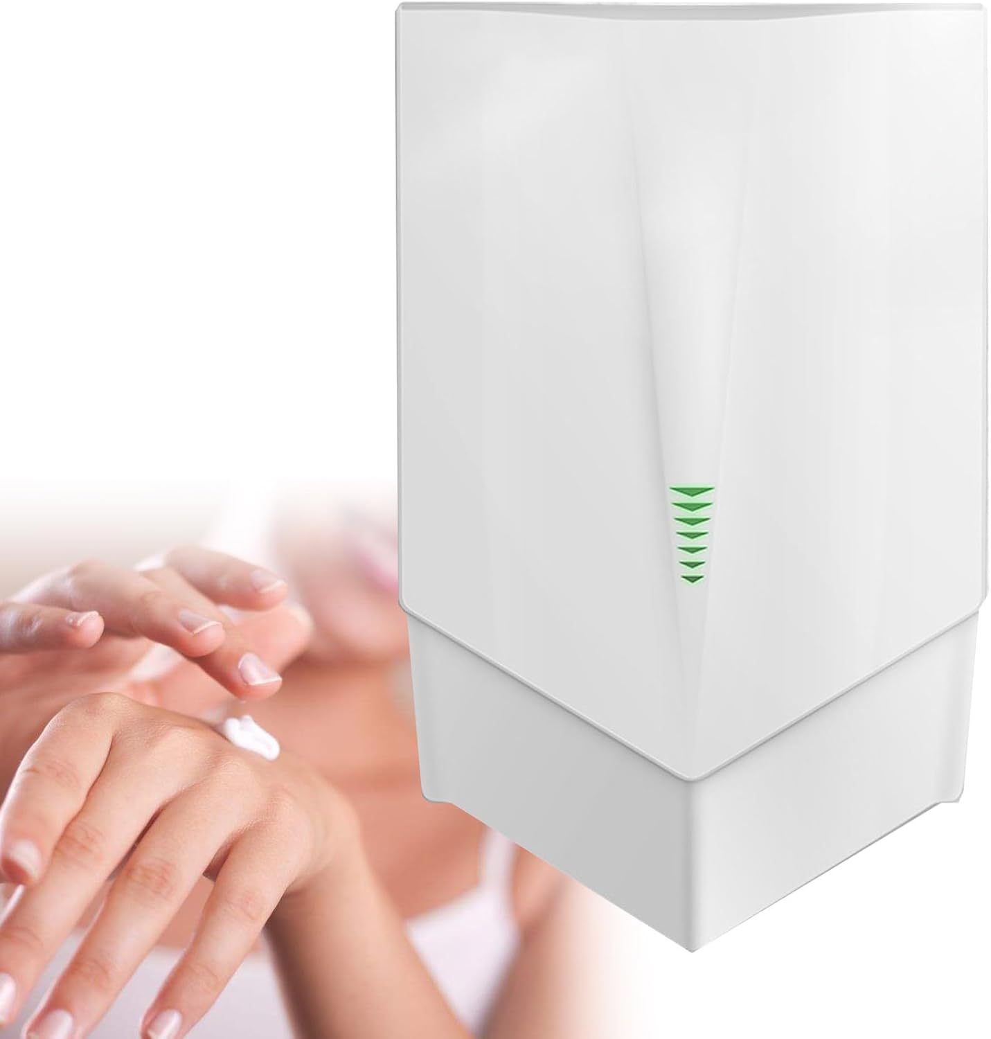 Hand Dryer 6-10 Seconds to Dry, 1500W Electric Hand Dryer, Wall Mounted Automatic,Automatic Induction for Kitchen, Bathroom and Toilet,White
