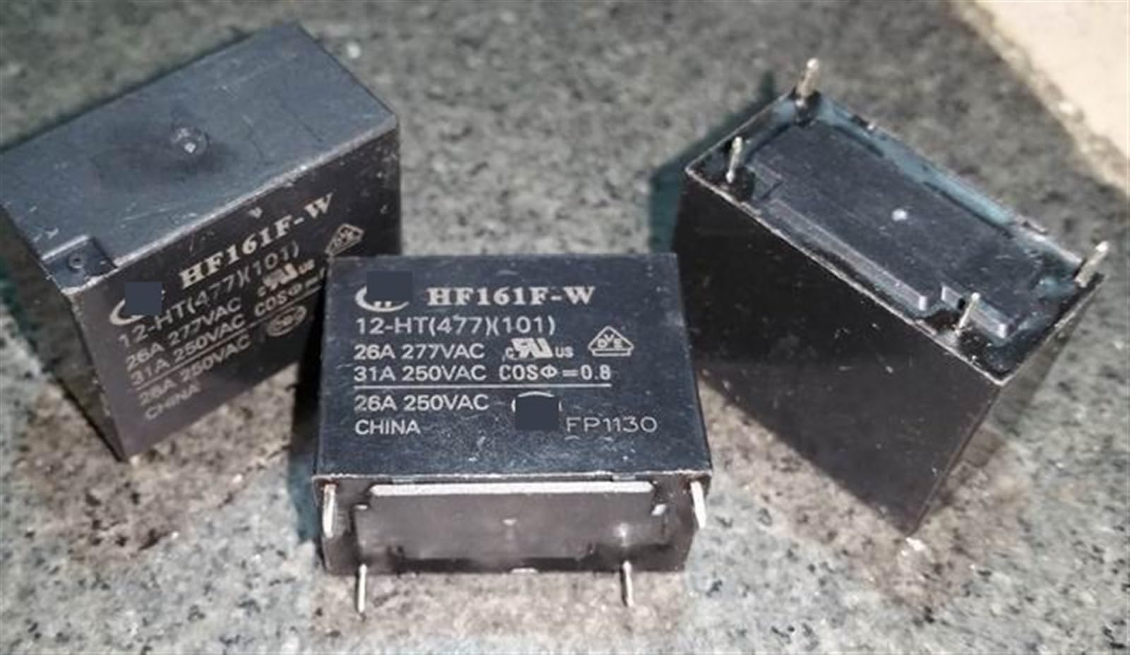 Relais 4 broches HF161F-W 12V 31A composant électronique unitaire - 3