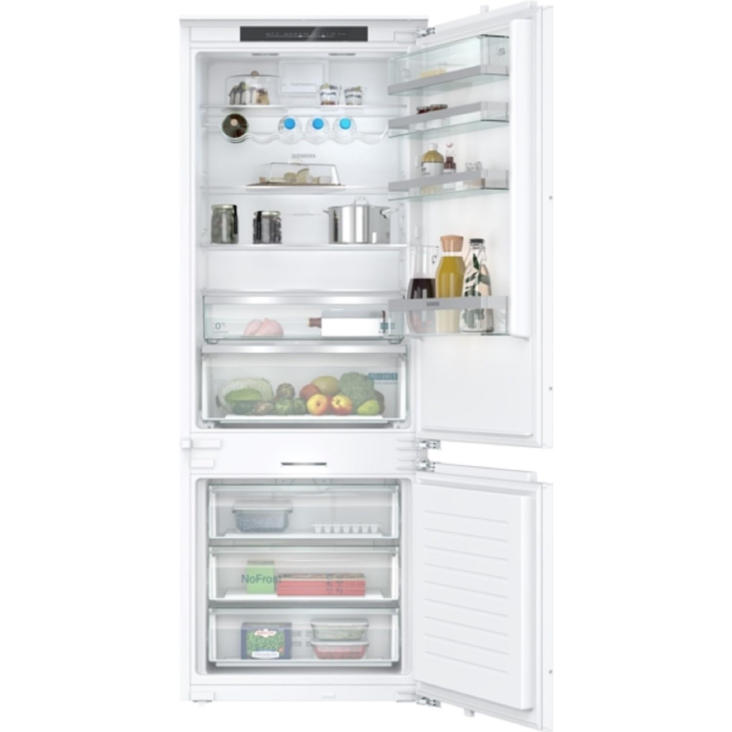 Siemens iQ100 290 l 70/30 zintegrowana lodówka zamrażarka