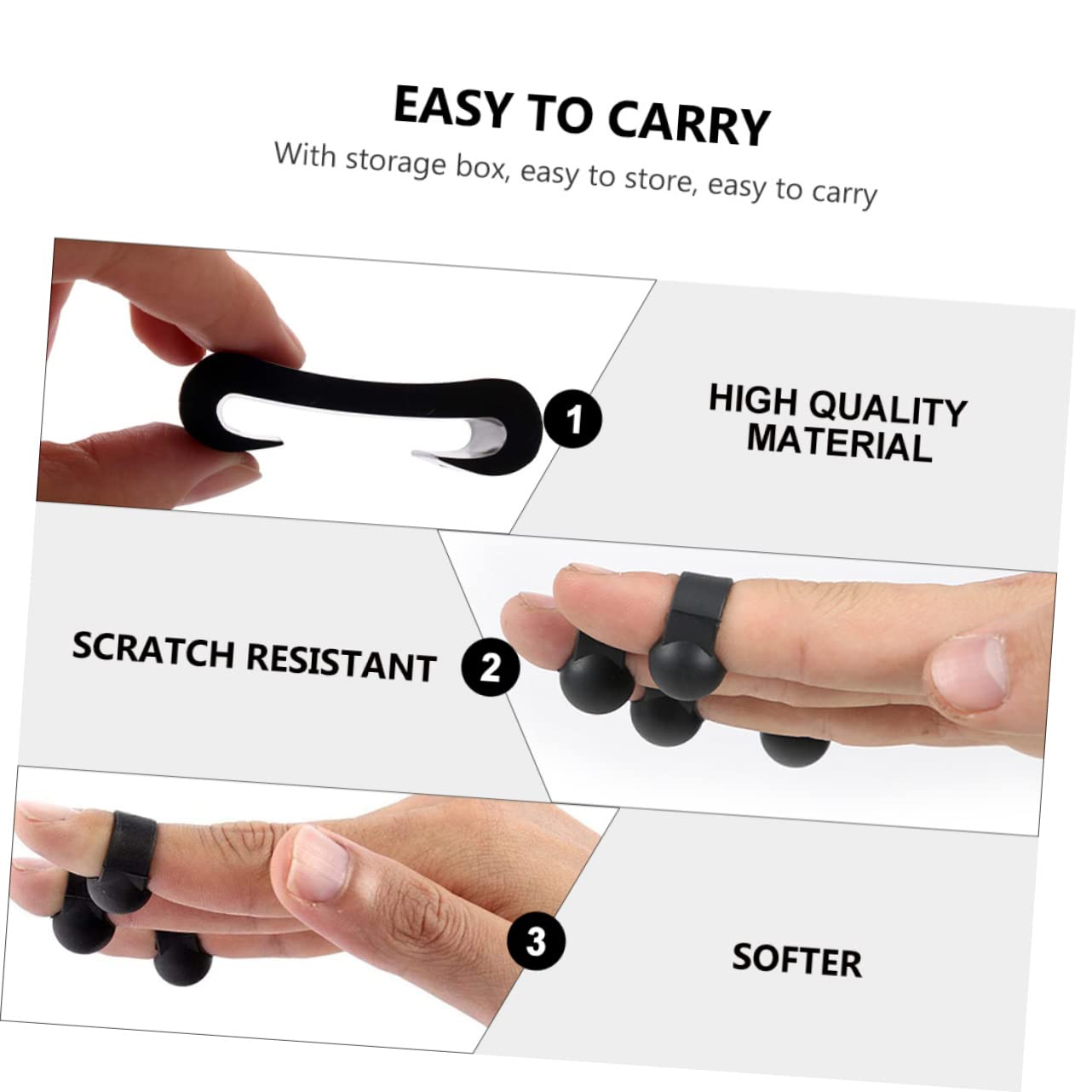 Manicotti Per Dita HERCHR - Set 4 Pezzi Per Tongue Drum | Protezione Dita E Migliore Risuonanza - Foto 10