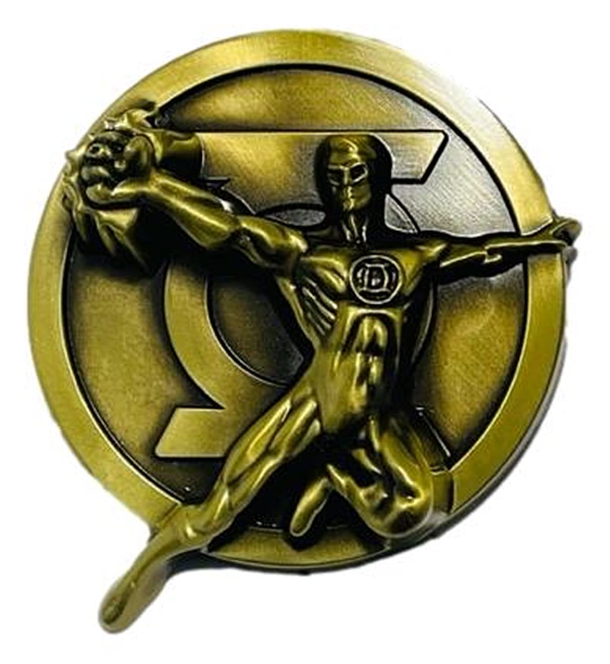 TCB Creations Green Superhero Lantern Hal Jordan Bronze Metal Enamel Belt Buckle