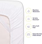 Sweet Home Collection 6-Piece 1500 Thread Count Egyptian Quality Deep Pocket Bed Sheet Set-4 standard Pillow Cases, Queen, White