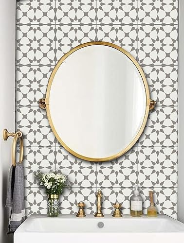 Miniatura 1 de Classicism - Calcomanías de azulejos de cola de milano para azulejos, pared, armario de salpicaduras, baño, impermeable y extraíble, decoración del