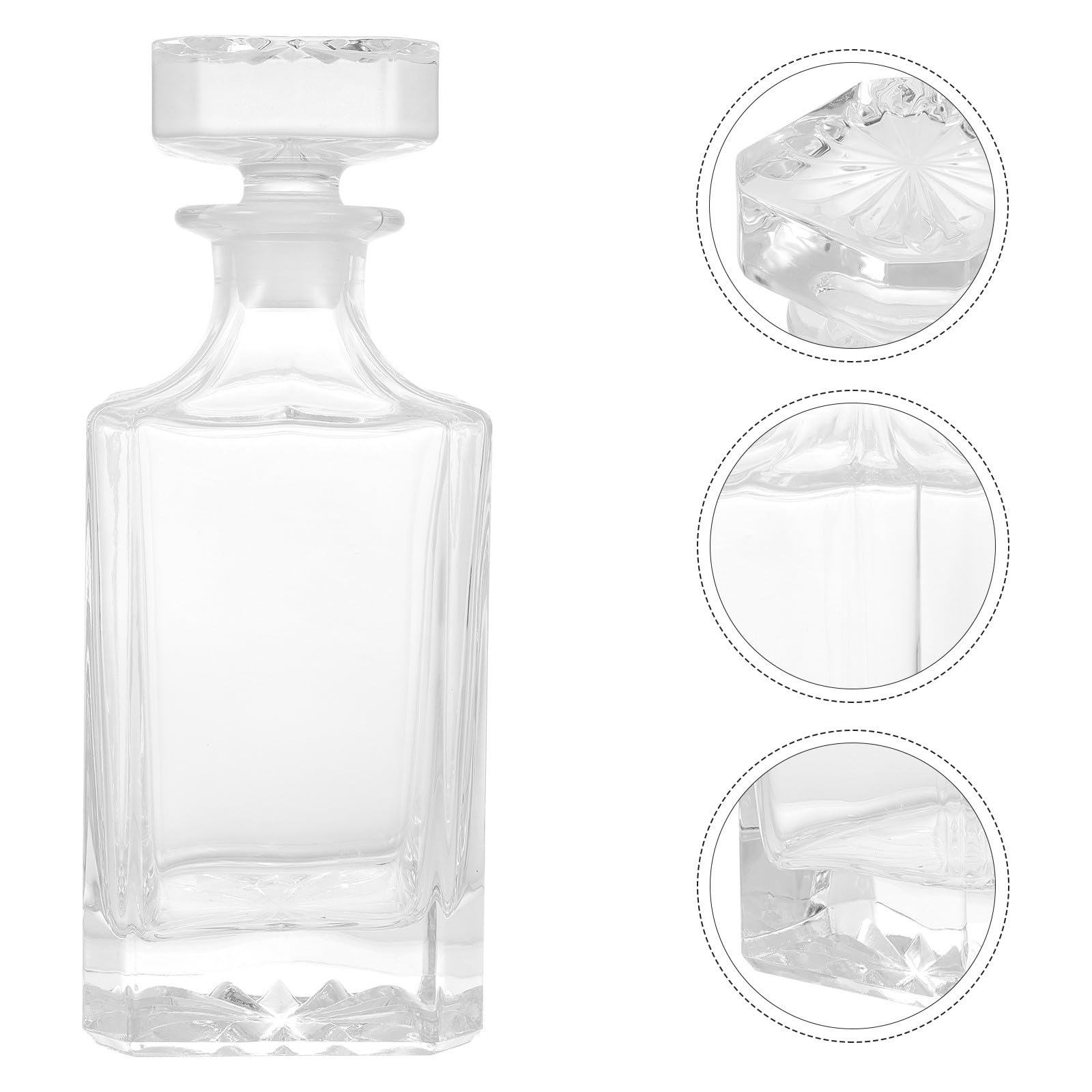 Bottiglia Vetro per Liquori, Decanter Decorativo per Port e Vodka