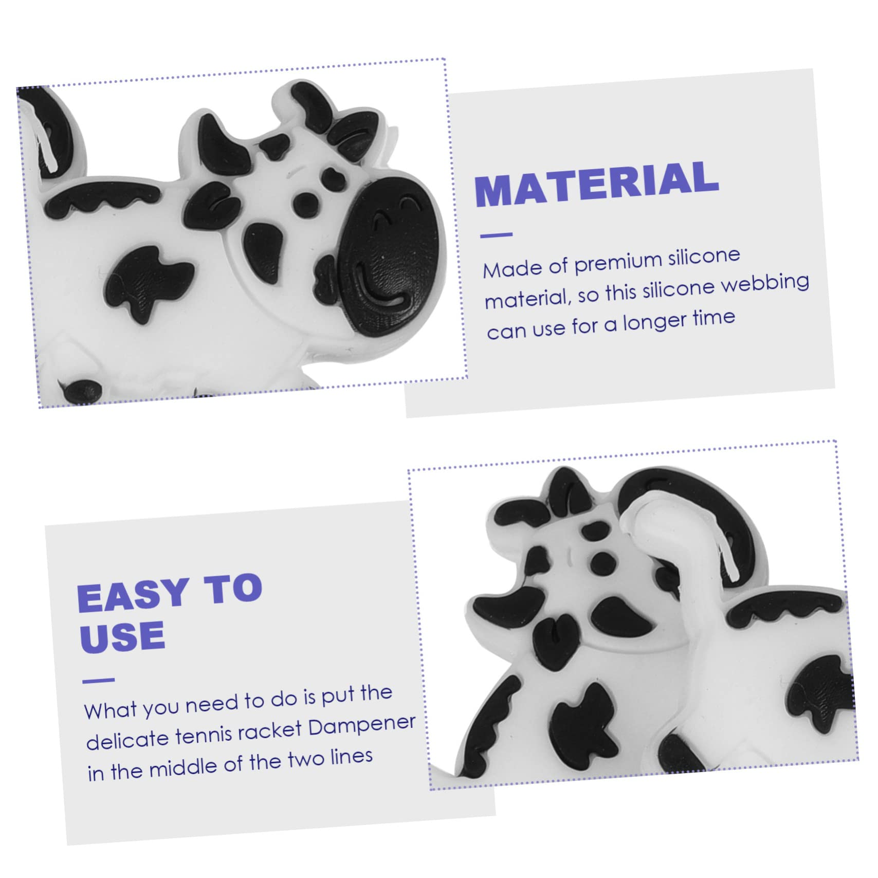 BESPORTBLE 12pcs Creative Silicone Tennis Dampeners Fun Animal-Shaped Shock Absorbers for Racket Reduction Lightweight Tennis Accessories for Personalizing