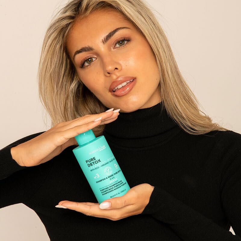 somnis&hair, 2 in 1 Purifying Detox Shampoo and Mask, Controls Grease and Dandruff, Oxygenates and Refreshes the Scalp - Image 3