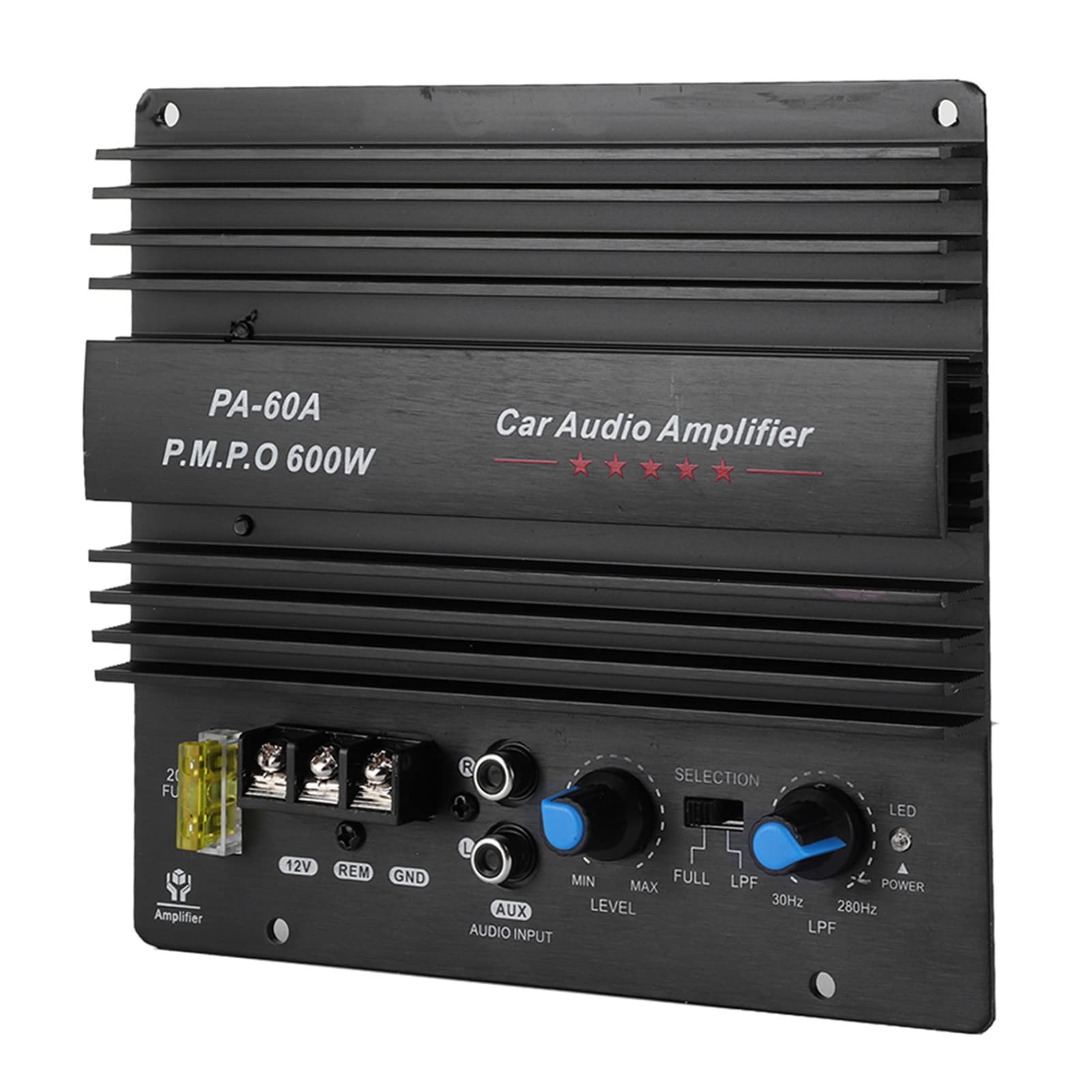 Auto Audio Verstärker, 1 Stück Subwoofer-Verstärker, 12 V, 600 W, Mono-Hochleistungs-Bass-Subwoofer-Verstärker für Auto-Lautsprecher-Modifikation