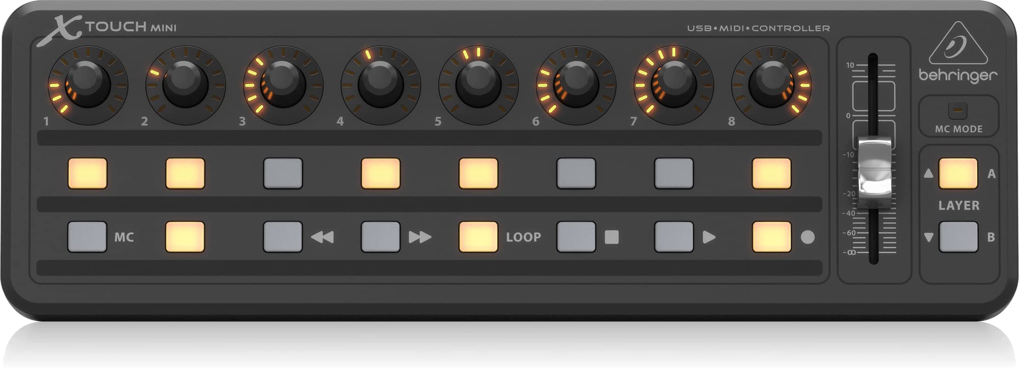 Behringer X-Touch Mini Ultrakompakter universeller USB-Controller & Mini-B Stecker