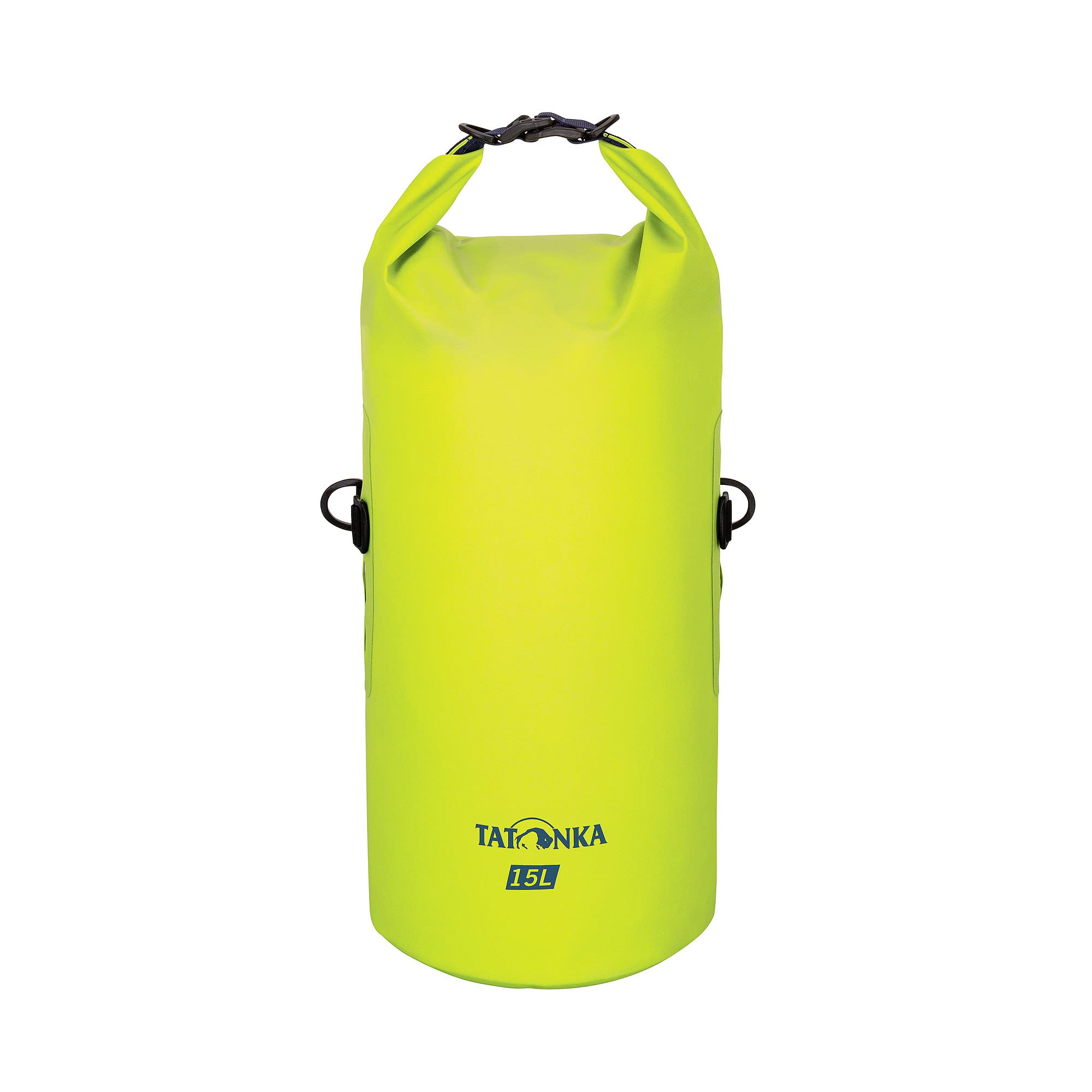 Tatonka WP Stuffbag 15L - Lightweight, Waterproof Pack Bag with Roll Closure and 15 Litre Volume (Lime), Lime, 15 litres, Lightweight and Waterproof Pack Sack with roll Closure