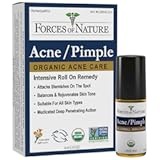 Natural, Organic Acne Skin Care Treatment, Non GMO, No Harmful Chemicals, Cruelty Free - Acne & Pimple Control, Clear & Balance Skin Tone, 0.14 Fl Oz