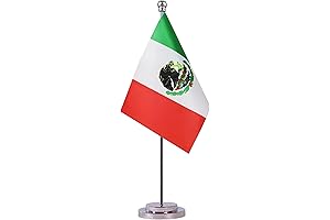 Mini Mexican Desk Flag: A Patriotic Symbol for Your Workspace