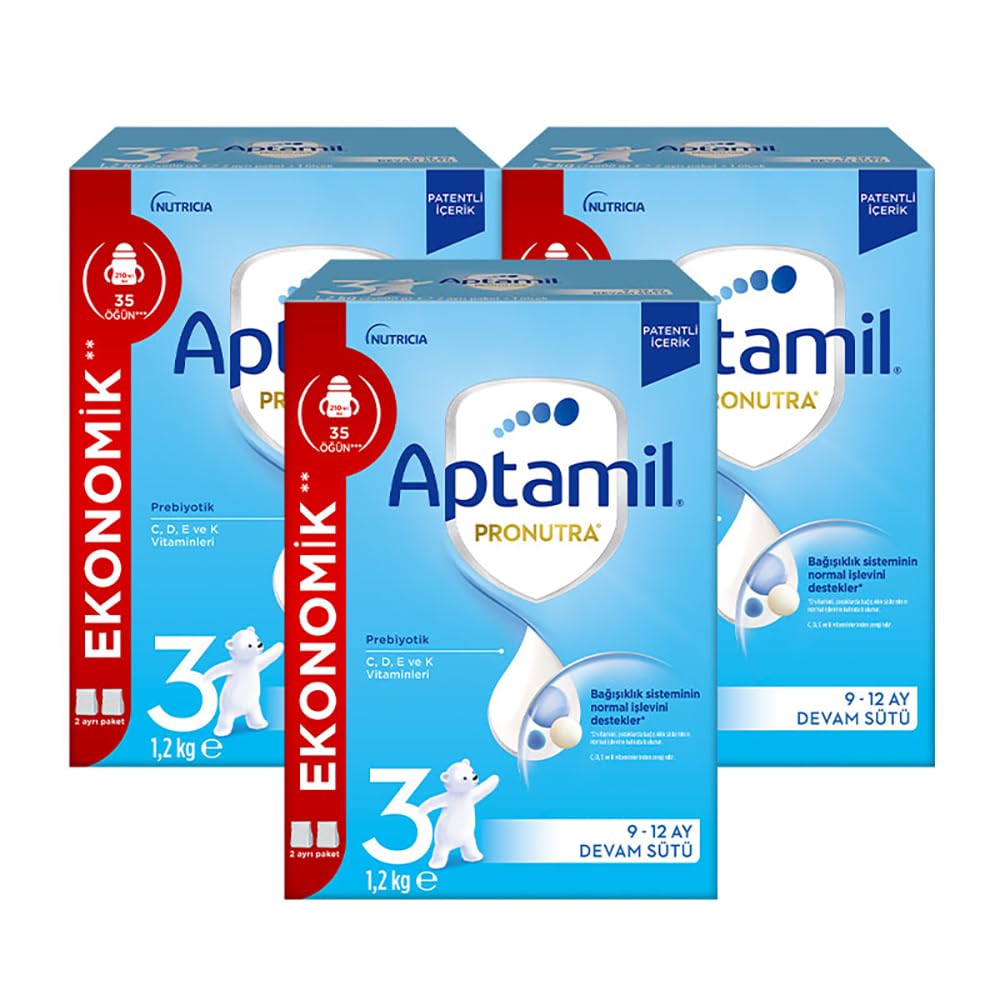 Aptamil 3 Prebiyotikli Devam Sütü 1200 x 3 Adet 3600 Gr