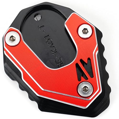 Miniatura 4 de MOWOK Para Kawasaki Z900 NINJA 650 Z900SE Z900RS Z800 Z650 Motocicleta Kickstand Pie Pad Soporte lateral Ampliadora Z 900 (rojo)