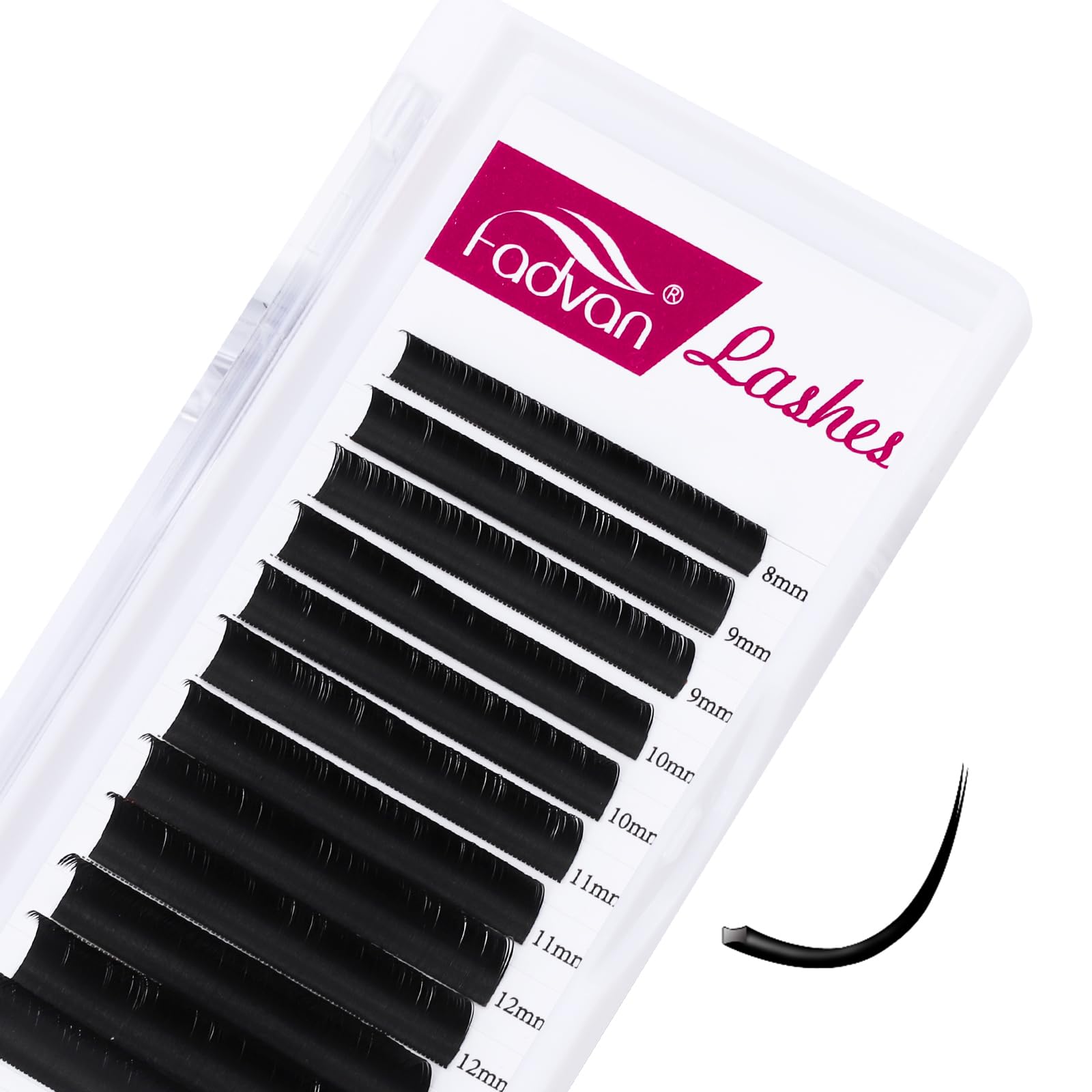 Easy Fan Lashes Self Fanning Volume Russian Eyelash Extensions 0.05D Curl Mixed 8-14mm Automatic Blooming Volume Easy Fan Lashes FADVAN(0.05-D-814) — view 21
