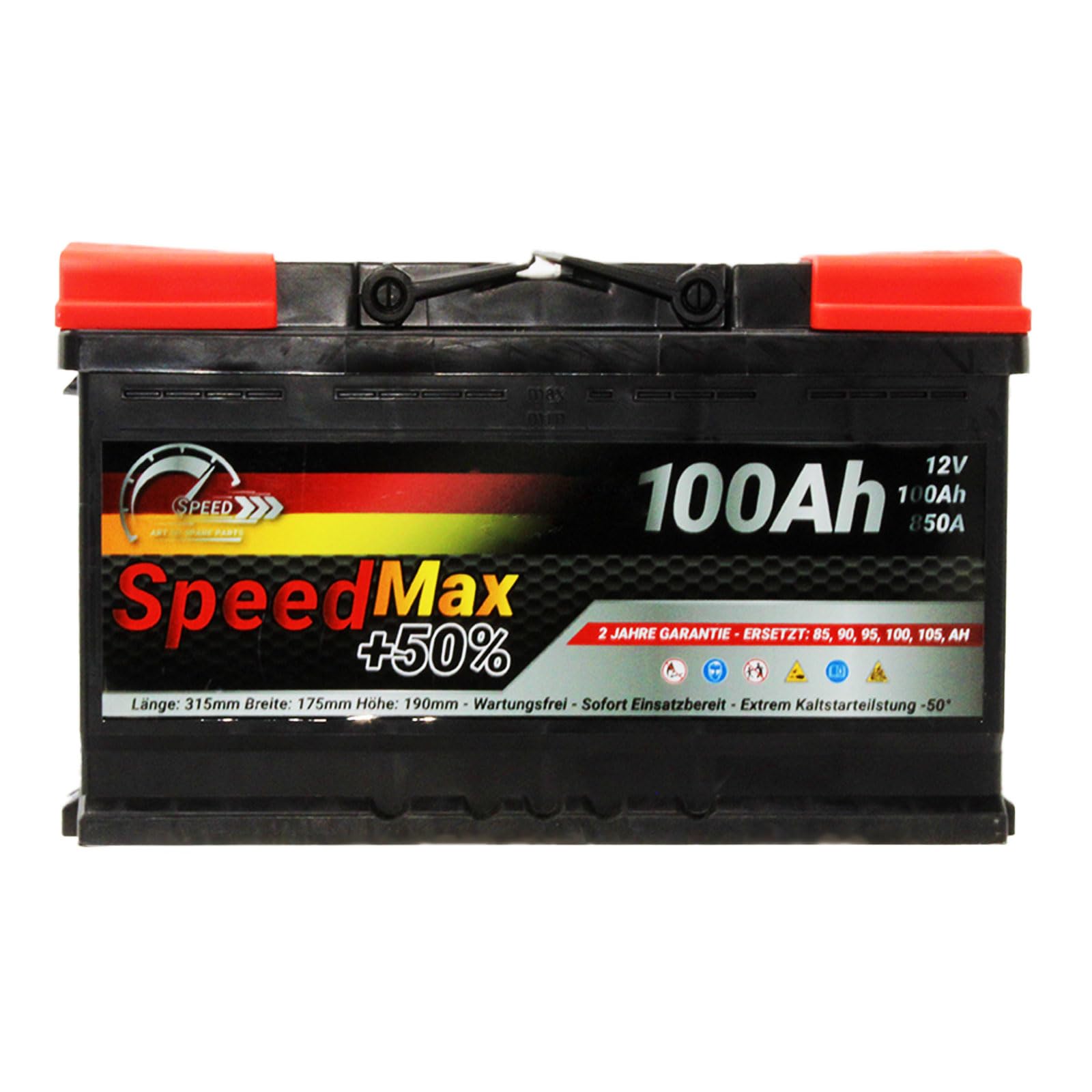 SMC AUTOBATTERIE Speed MAX L4100 100AH 850A 12V = FIamm 100Ah DX+ Pronta all'uso