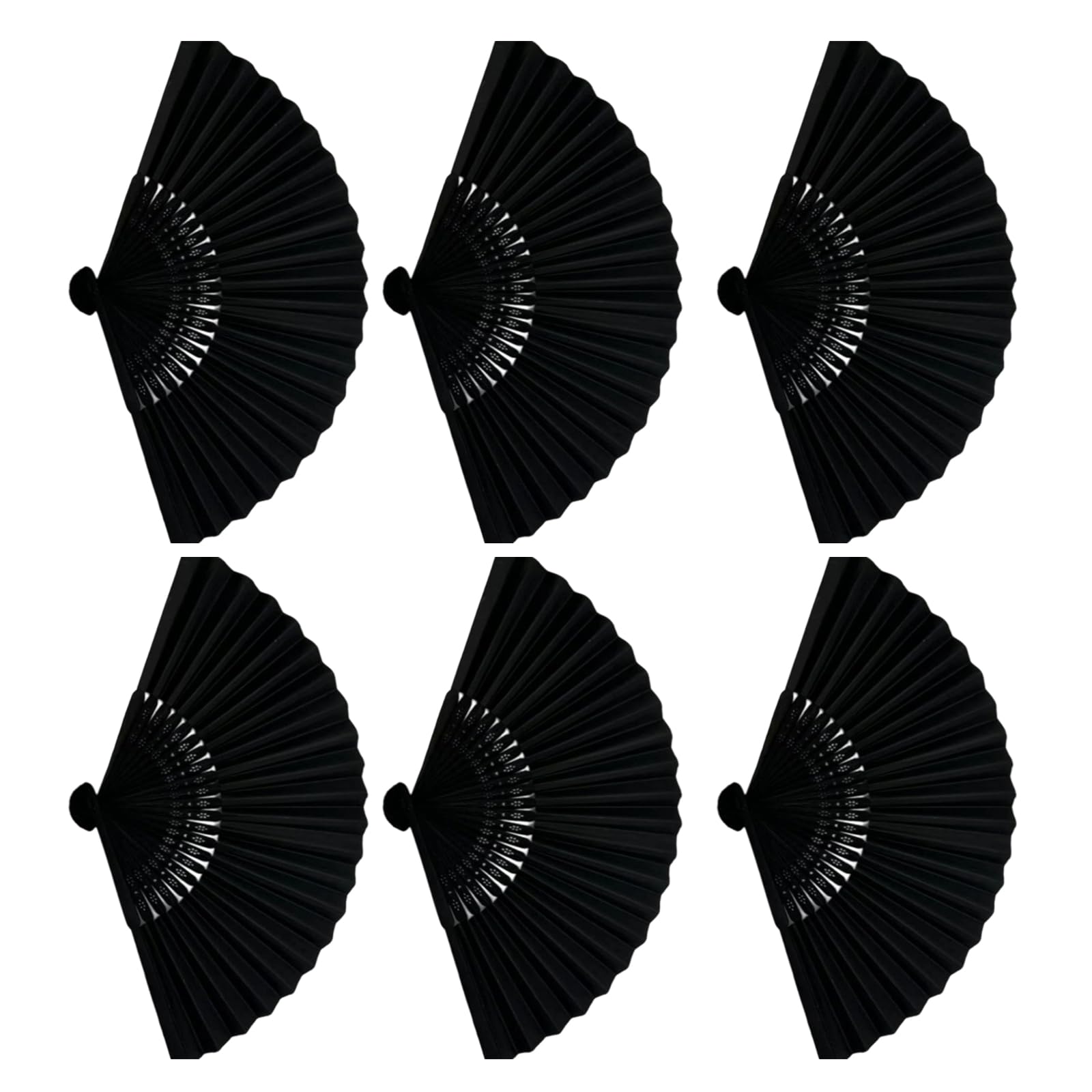 NEWFT 6 Pack Traditional Folding Hand for Customizable Art Craft Projects Wedding Favor Dance Supplies Foldable Hand
