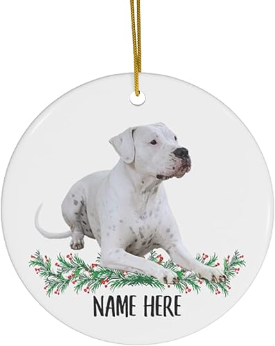 Regalos personalizados Lovesout, adorno de unicornio con gorro rojo, para decoración de árbol de Navidad