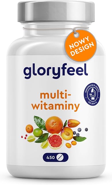 Multivitamina - Wysoka dawka - 450 tabletek (15 miesięcy) - Wartościowe witaminy A-Z i składniki mineralne - Wspiera odporność ** - Testowane laboratoryjnie - Wyprodukowano w DE bez dodatków