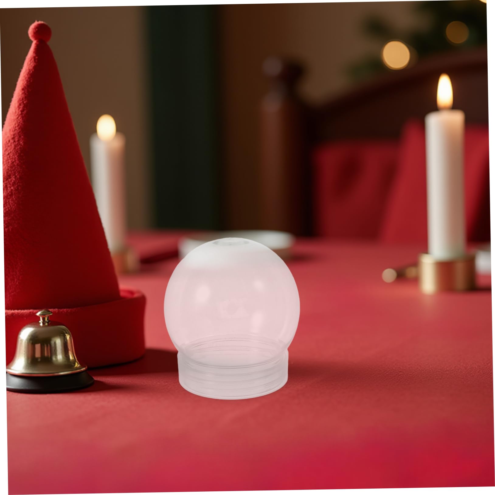 Alipis 24pièces Boule à Neige Plastique Transparente DIY Kit pour Création de Décoration de Noël S à Personnaliser et Décorer