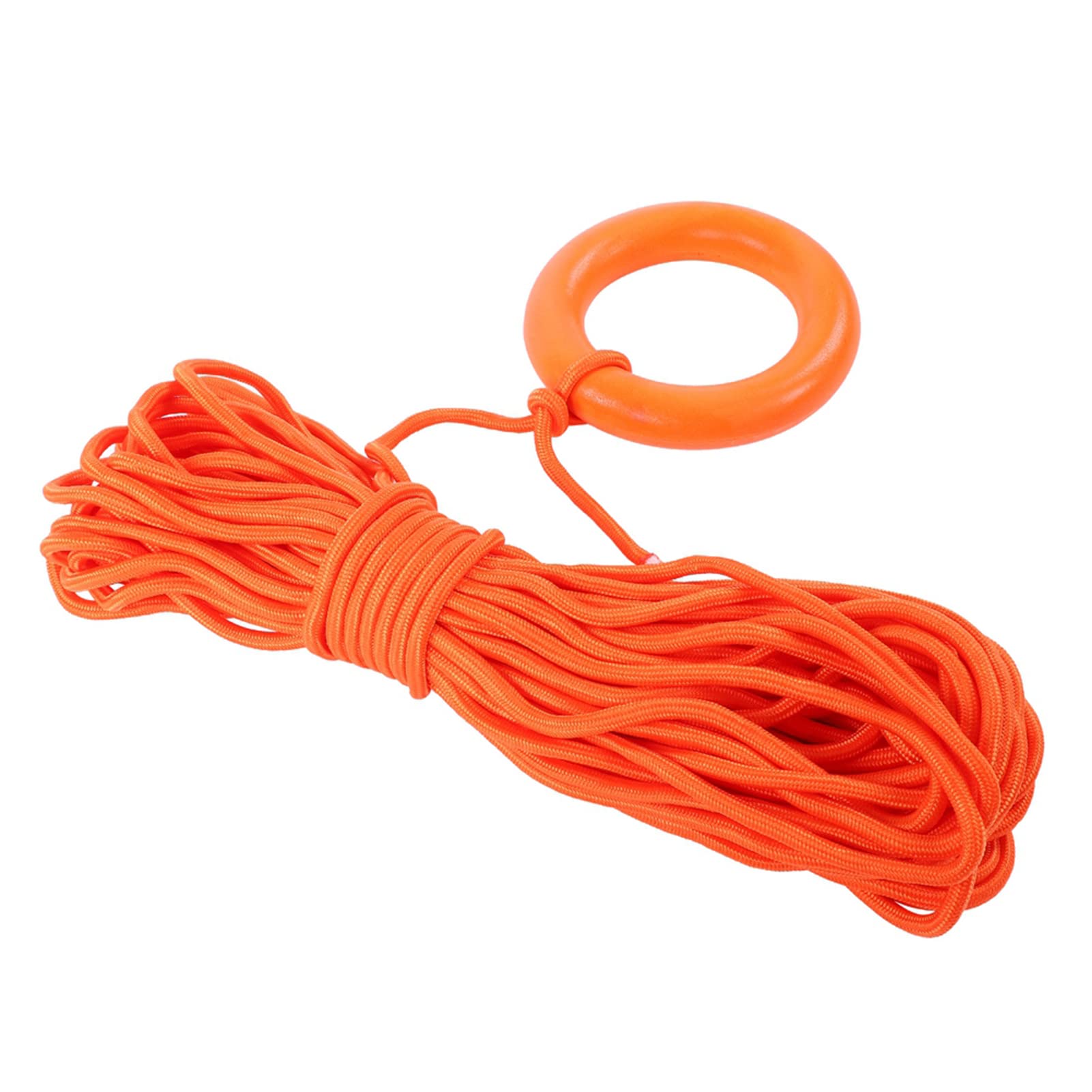 Fafeims 30m Lifesaving Rope with Floating Life Buoy for Swimming Pools Beaches Yachts - Emergency Water Rescue Rope with Handle Ring for Water Safety and Pool Safety Equipment