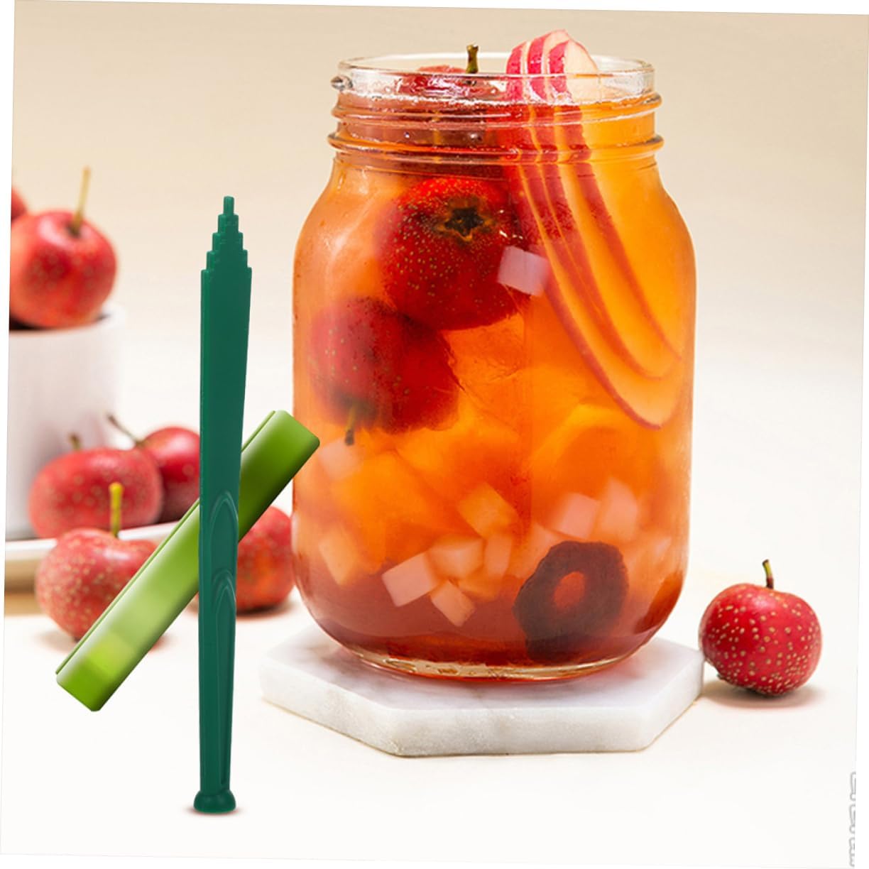 2pcs Canning Bubble Remover Tools Easy Canning Measurer Stick for Canned Food User-friendly Kitchen Gadget