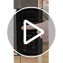 Farberware Countertop Microwave 1100 Watts, 1.6 cu ft - Smart Sensor Microwave Oven With LED Lighting and Child Lock - Perfect for Apartments and Dorms - Easy Clean - Stainless Steel