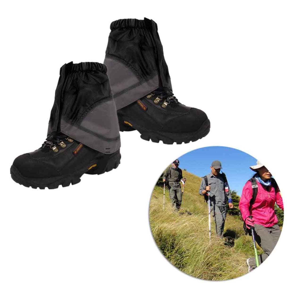 GOOHOCHY Men's Waterproof Hiking Boot Covers Outdoor Gear Gaiters for Walking Shoes Random Color