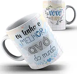 emi estampas Caneca xícara tenho melhor Avô do mundo vovô - Porcelana, 325 ml