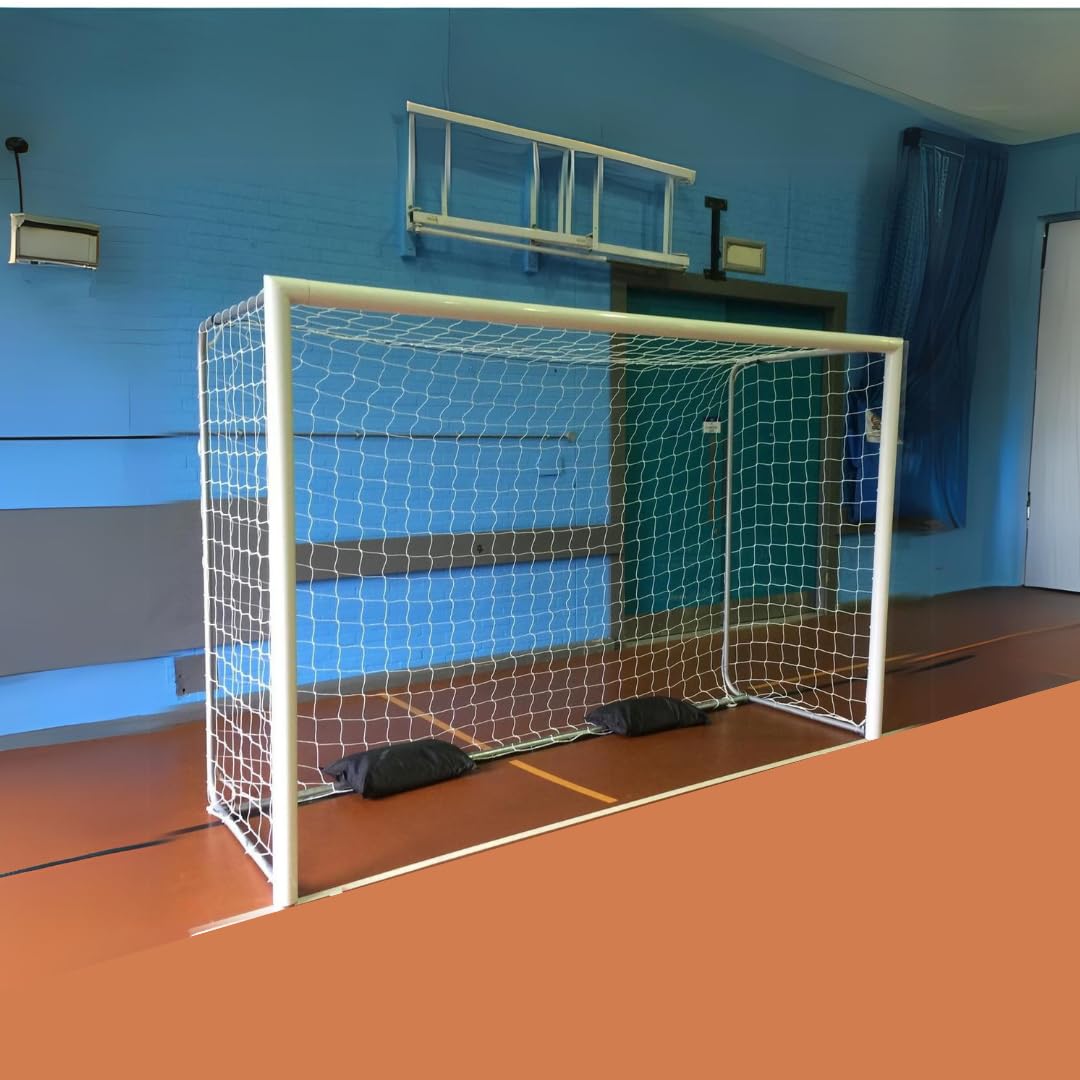 VAYU Football Goalpost Net White 10ft x 6ft x 3.5ft -Pair (Set of 2)-image-35