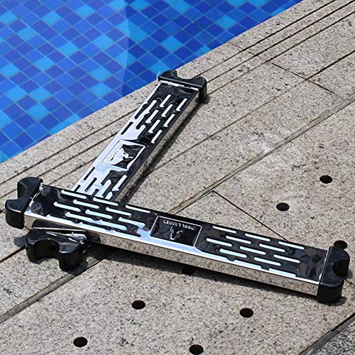 Never-hu Special Ladder For Swimming Pool Escalator 304 Stainless Steel 50.2cm Swimming Pool Escalator Ladder (19.69 X 2.95 X 0.98in)