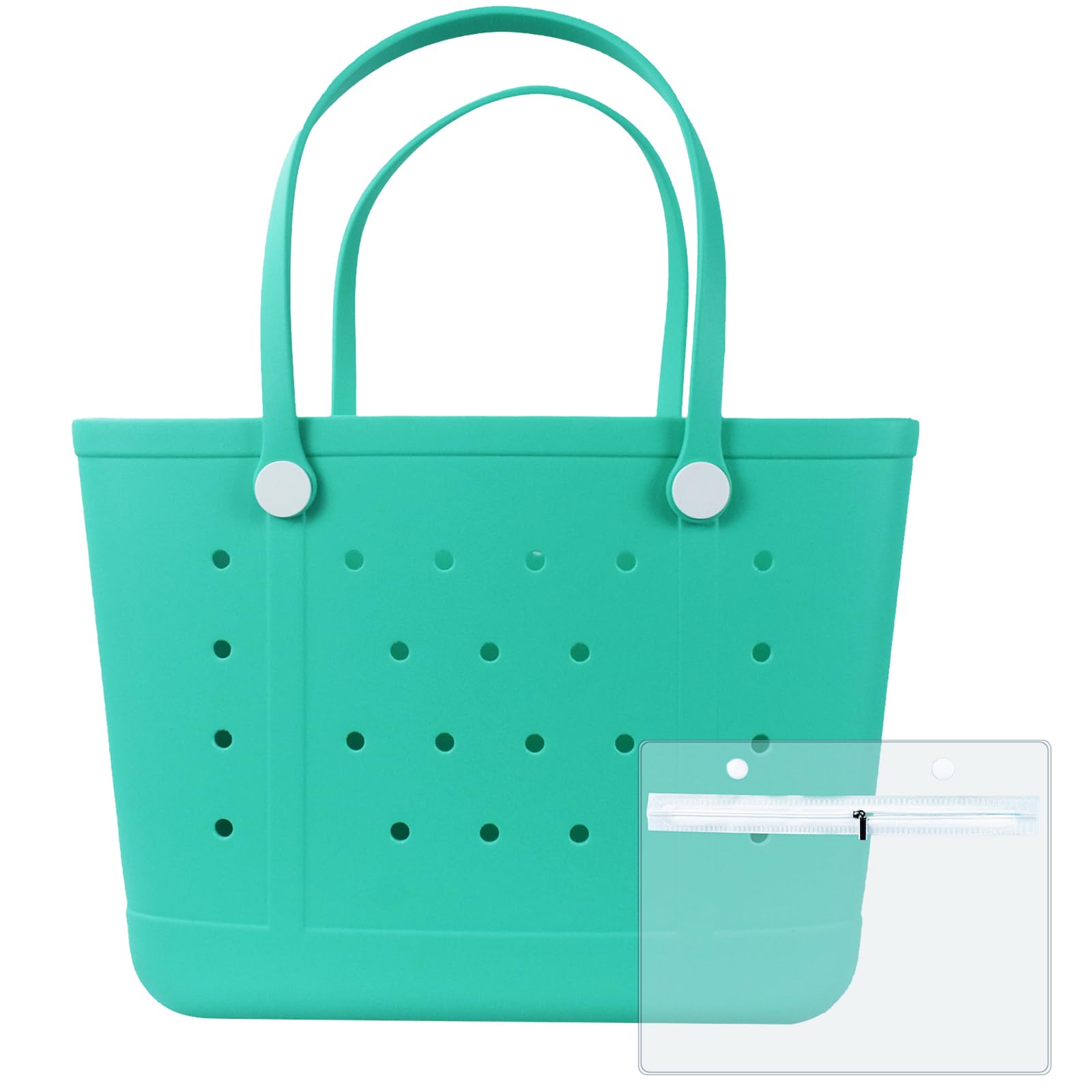 Beach Bag, Waterproof Beach Tote, Rubber XL Tote Bag, Washable and Durable Open Handbag for Boat Pool Sports