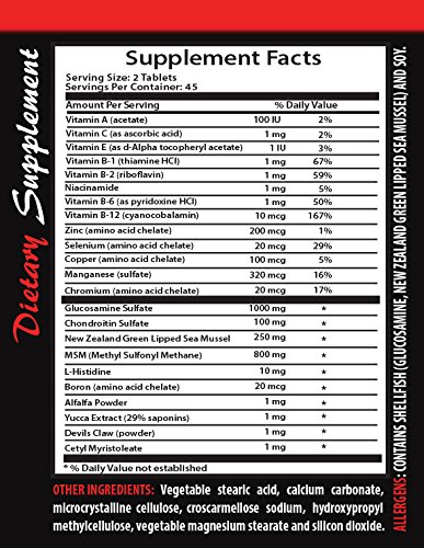 VIP VITAMINS Joint Supplements for Women - Joint Matrix Complex - Msm Supplement Pills - 1 Bottle 90 Tablets - Image 3
