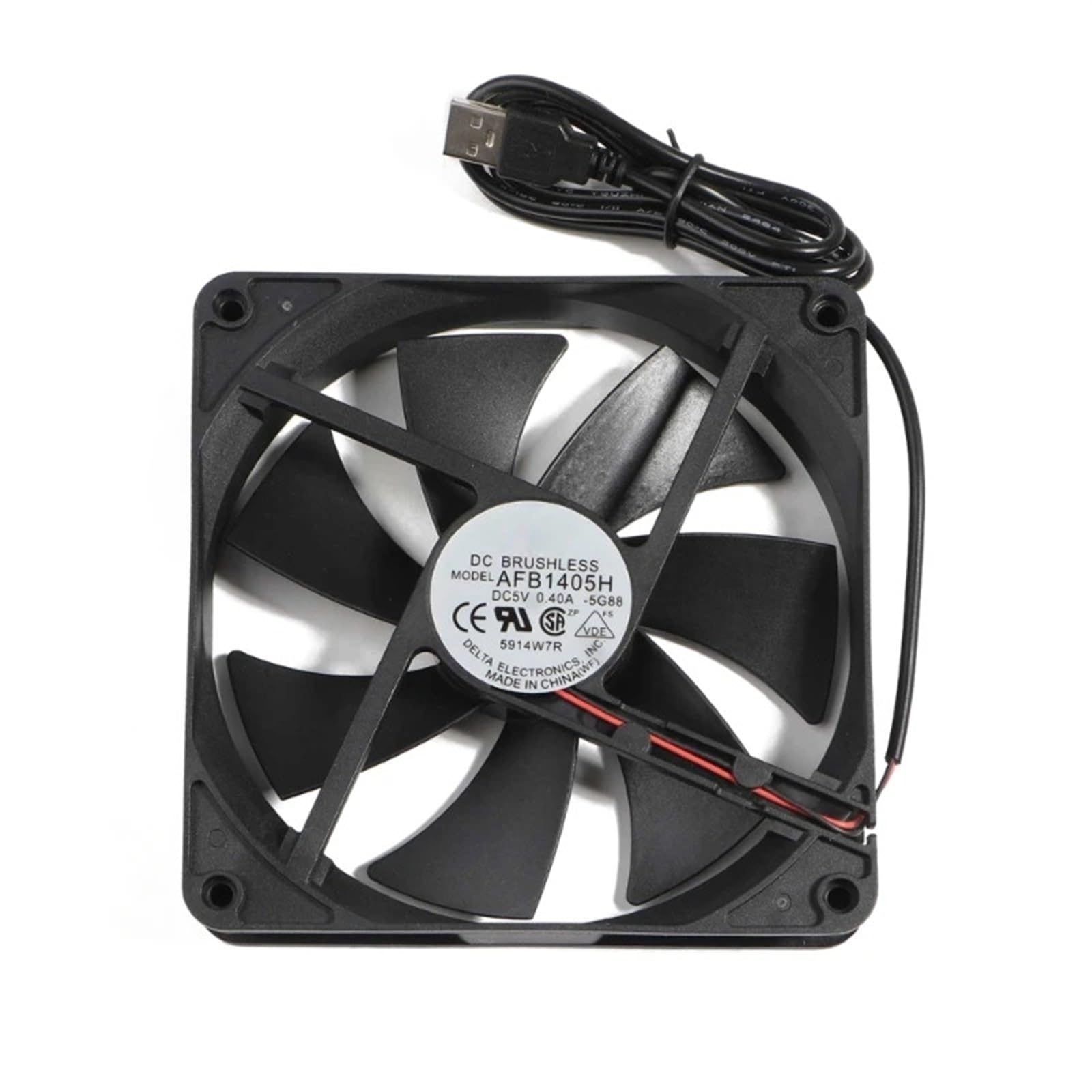 140 mm DC5V USB-Anschluss CPU-Kühler Kühler 14 cm 140 x 140 x 25 mm Computer-PC-Gehäuse Lüfter