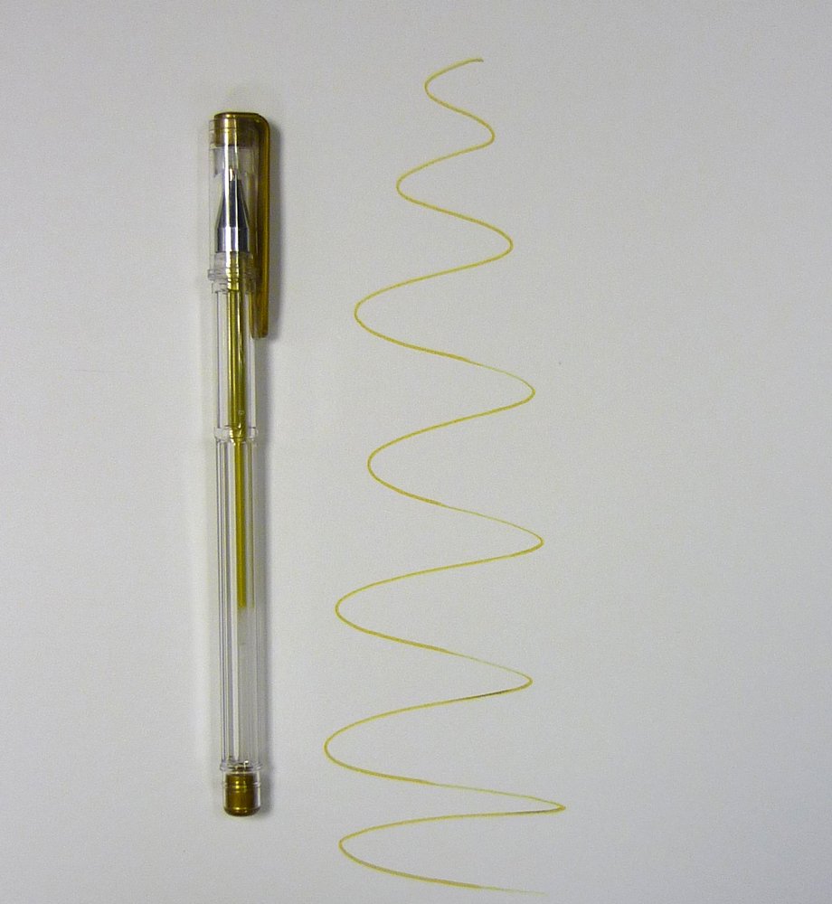 Metallic Gel Pen - Choice of Gold, Silver, Pink, Burgundy, Purple or Black - FREE DELIVERY (5, Gold)